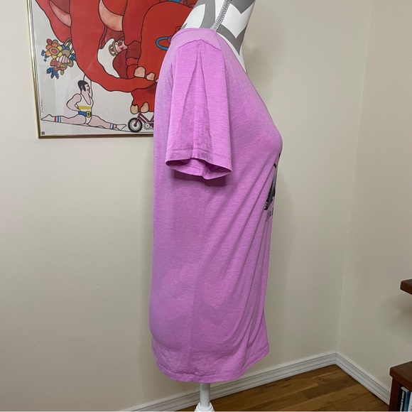 Life is Good Small Pink V-neck t Shirt Graphic Tee - Picture 10 of 11